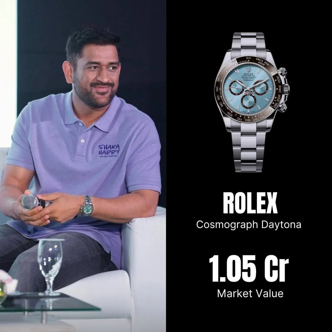 ROLEX DAYTONA ICE BLUE DAILMS DHONI EDITION