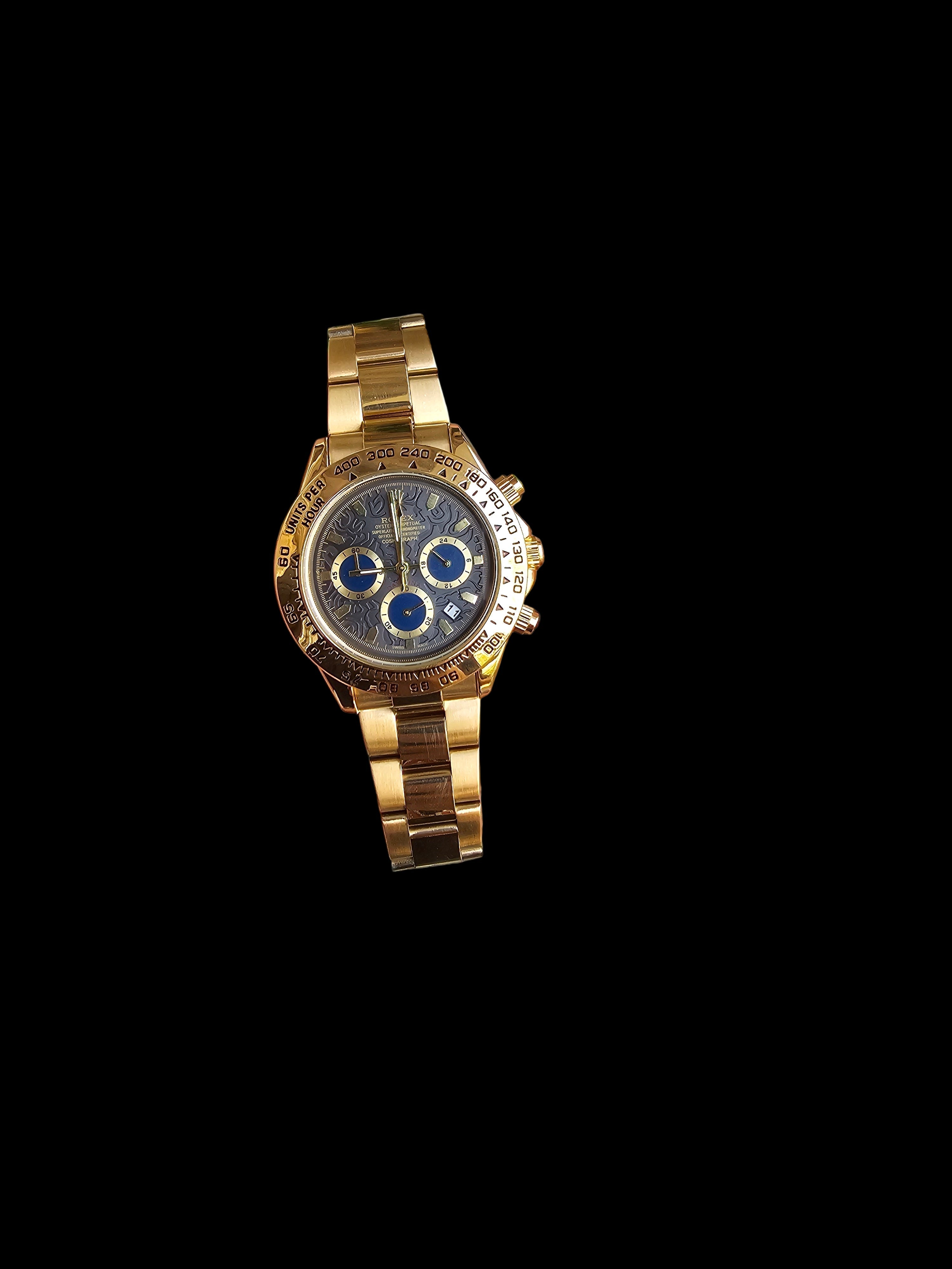 Rolex Daytona Golden Engraved  Watch