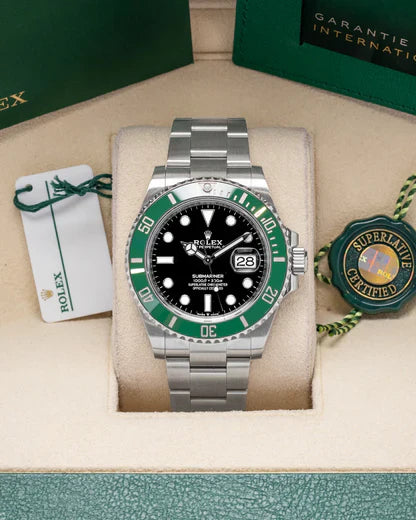 Rolex Submariner Silver Green Metal Watch Bobby Deol