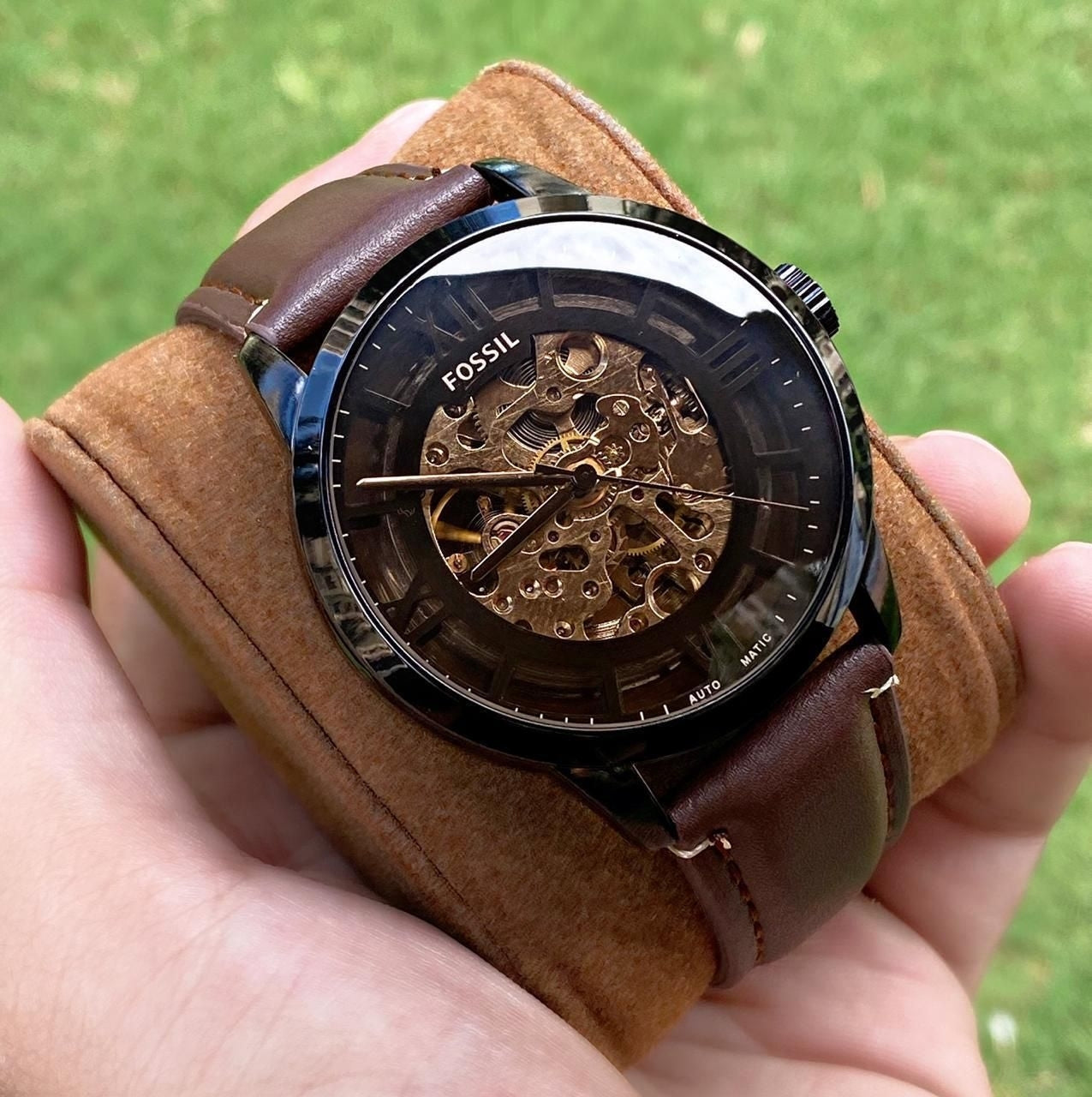 Fossil Townsman Brown Leather Automatic watch