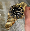 Rolex Gmt Master Gold Black Metal Watch