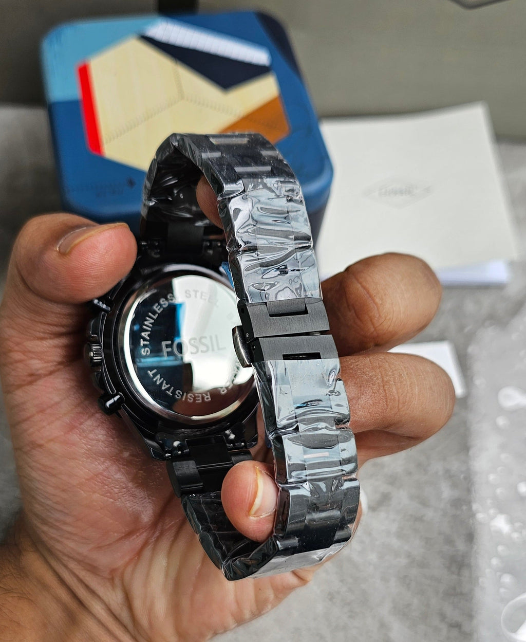 Fossil Fb 03 Black Metal Watch